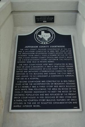 [Jefferson County Courthouse, (marker)]
