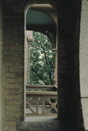 [Butler House, (detail, 2nd floor North porch looking west)]
