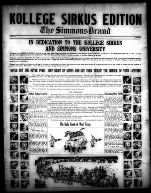 The Simmons Brand (Abilene, Tex.), Vol. 11, No. 34, Ed. 1, Wednesday, May 18, 1927