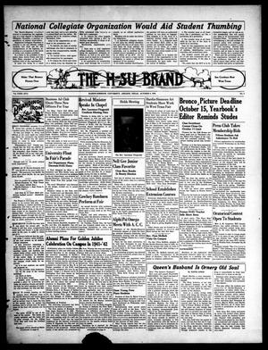 The H-SU Brand (Abilene, Tex.), Vol. 23, No. 4, Ed. 1, Saturday, October 8, 1938