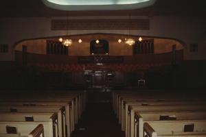 [Greater St James Baptist Church, (interior auditorium)]