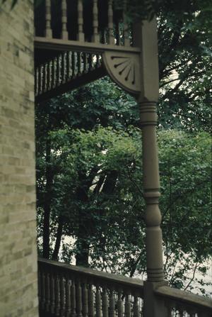 Primary view of object titled '[Butler House, (west porch detail)]'.