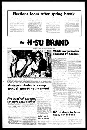 The H-SU Brand (Abilene, Tex.), Vol. 58, No. 36, Ed. 1, Thursday, March 15, 1973