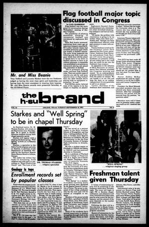 The H-SU Brand (Abilene, Tex.), Vol. 61, No. 6, Ed. 1, Tuesday, September 18, 1973