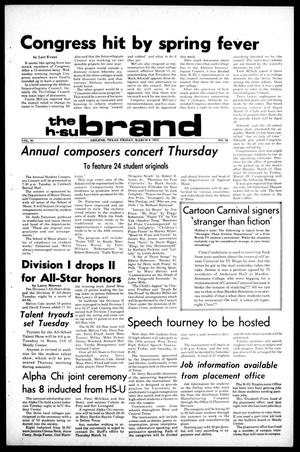 The H-SU Brand (Abilene, Tex.), Vol. 61, No. 36, Ed. 1, Friday, March 8, 1974