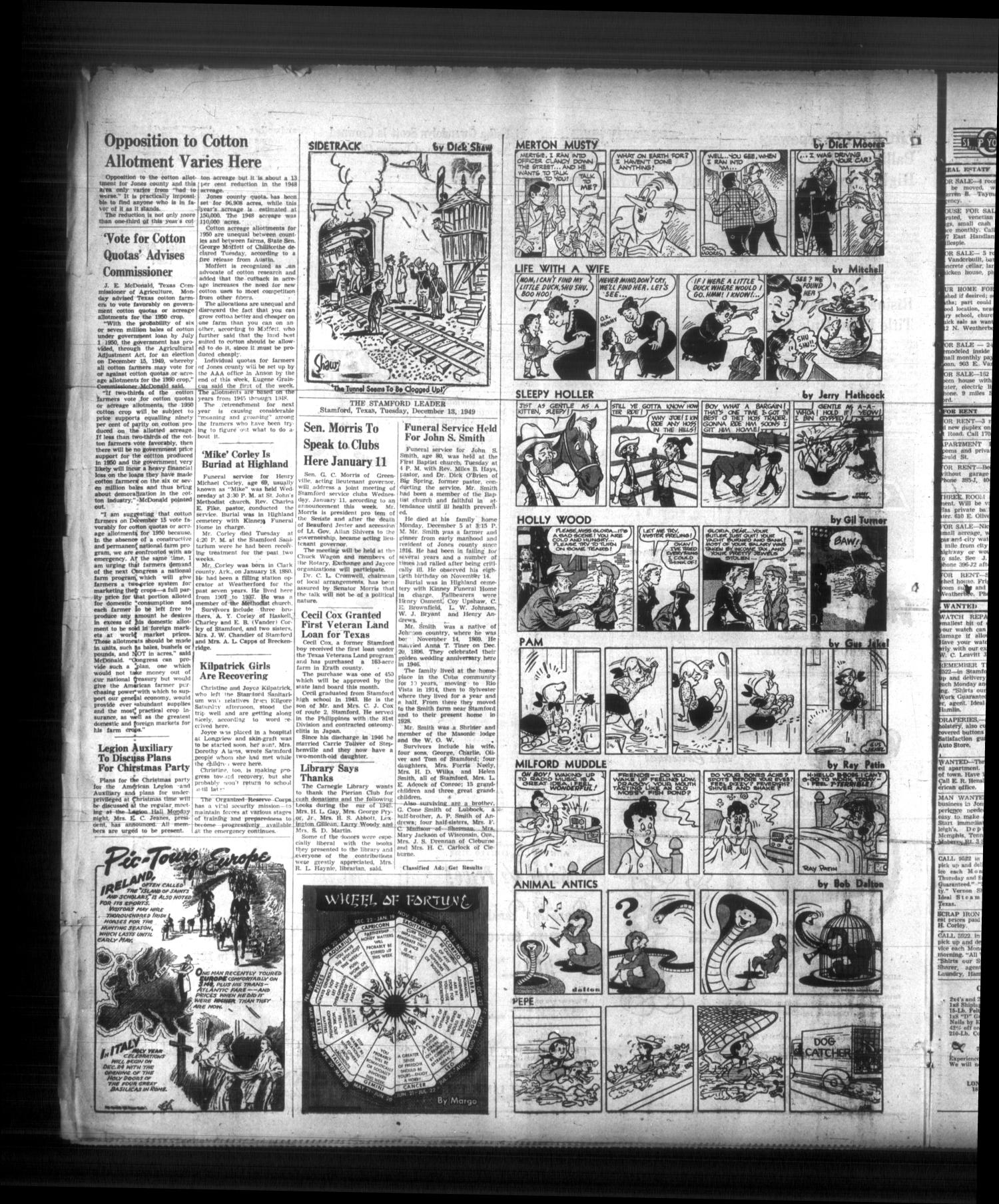 The Stamford Leader (Stamford, Tex.), Vol. 50, No. 14, Ed. 1 Tuesday, December 13, 1949
                                                
                                                    [Sequence #]: 4 of 6
                                                