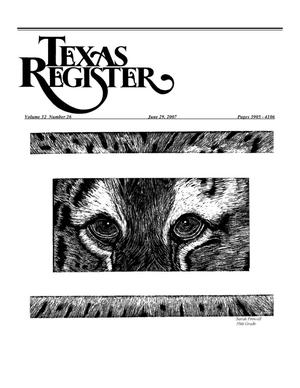 Primary view of object titled 'Texas Register, Volume 32, Number 26, Pages 3905-4106, June 29, 2007'.