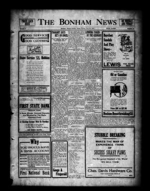 Primary view of object titled 'The Bonham News (Bonham, Tex.), Vol. 50, No. 19, Ed. 1 Friday, June 25, 1915'.