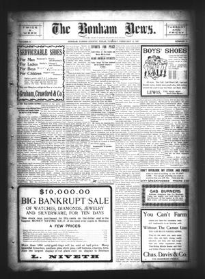 The Bonham News. (Bonham, Tex.), Vol. 41, No. 73, Ed. 1 Tuesday, February 12, 1907