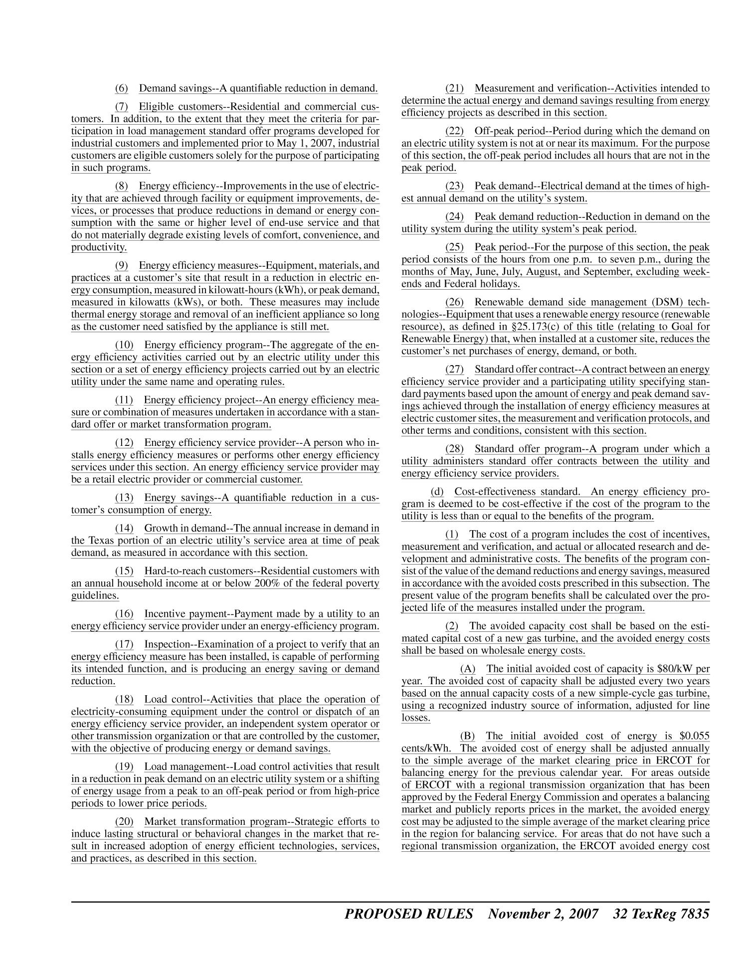 Texas Register, Volume 32, Number 44, Pages 7777-8060, November 2, 2007
                                                
                                                    7835
                                                