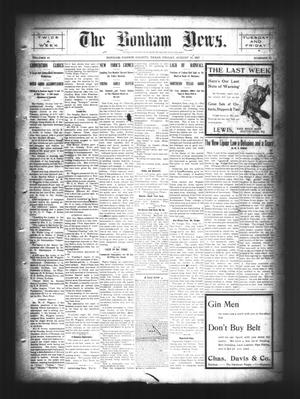 The Bonham News. (Bonham, Tex.), Vol. 42, No. 32, Ed. 1 Friday, August 16, 1907