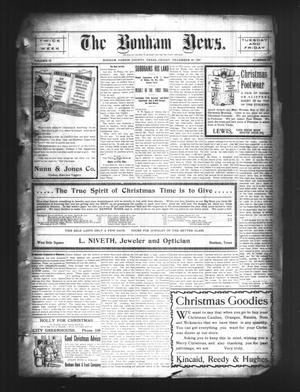 The Bonham News. (Bonham, Tex.), Vol. 42, No. 68, Ed. 1 Friday, December 20, 1907