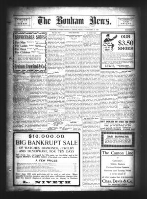 The Bonham News. (Bonham, Tex.), Vol. 41, No. 74, Ed. 1 Friday, February 15, 1907