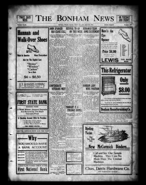 Primary view of object titled 'The Bonham News (Bonham, Tex.), Vol. 49, No. 104, Ed. 1 Tuesday, April 20, 1915'.