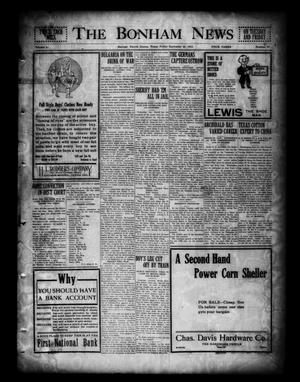 The Bonham News (Bonham, Tex.), Vol. 50, No. 45, Ed. 1 Friday, September 24, 1915