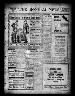 The Bonham News (Bonham, Tex.), Vol. 49, No. 97, Ed. 1 Friday, March 26, 1915