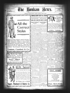 The Bonham News. (Bonham, Tex.), Vol. 42, No. 1, Ed. 1 Tuesday, April 30, 1907