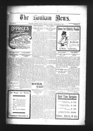 The Bonham News. (Bonham, Tex.), Vol. 42, No. 59, Ed. 1 Tuesday, November 19, 1907
