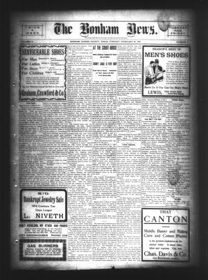 The Bonham News. (Bonham, Tex.), Vol. 41, No. 77, Ed. 1 Tuesday, February 26, 1907