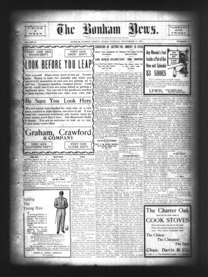 The Bonham News. (Bonham, Tex.), Vol. 42, No. 41, Ed. 1 Tuesday, September 17, 1907