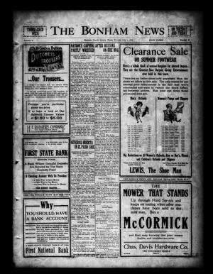 The Bonham News (Bonham, Tex.), Vol. 50, No. 22, Ed. 1 Tuesday, July 6, 1915