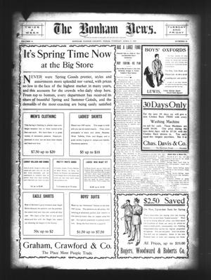 The Bonham News. (Bonham, Tex.), Vol. 41, No. 89, Ed. 1 Tuesday, April 9, 1907