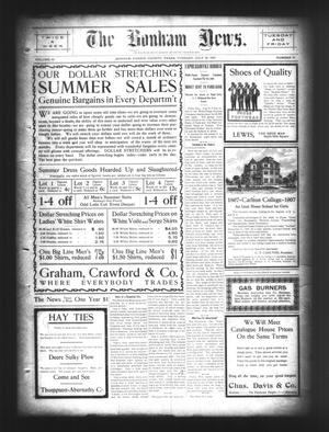 The Bonham News. (Bonham, Tex.), Vol. 42, No. 27, Ed. 1 Tuesday, July 30, 1907