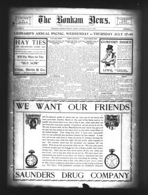 The Bonham News. (Bonham, Tex.), Vol. 42, No. 21, Ed. 1 Tuesday, July 9, 1907
