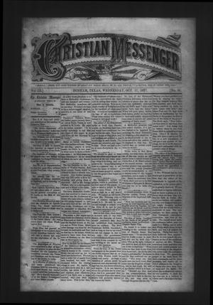 Christian Messenger (Bonham, Tex.), Vol. 3, No. 41, Ed. 1 Wednesday, October 17, 1877