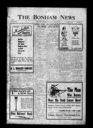 Primary view of object titled 'The Bonham News (Bonham, Tex.), Vol. 49, No. 81, Ed. 1 Friday, January 29, 1915'.