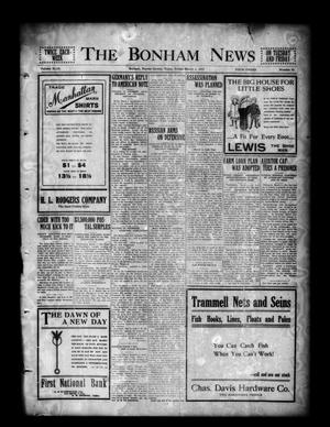 Primary view of object titled 'The Bonham News (Bonham, Tex.), Vol. 49, No. 91, Ed. 1 Friday, March 5, 1915'.