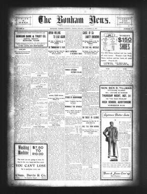 The Bonham News. (Bonham, Tex.), Vol. 42, No. 50, Ed. 1 Friday, October 18, 1907