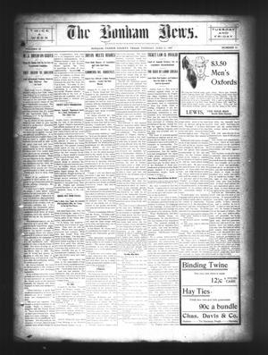 The Bonham News. (Bonham, Tex.), Vol. 42, No. 13, Ed. 1 Tuesday, June 11, 1907