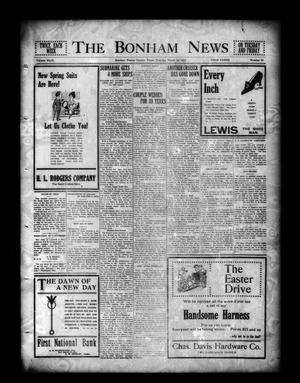 Primary view of object titled 'The Bonham News (Bonham, Tex.), Vol. 49, No. 94, Ed. 1 Tuesday, March 16, 1915'.