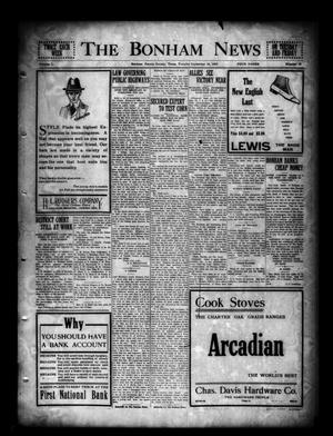 The Bonham News (Bonham, Tex.), Vol. 50, No. 42, Ed. 1 Tuesday, September 14, 1915