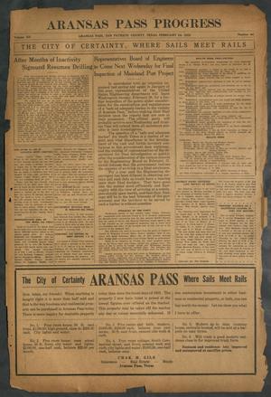 Aransas Pass Progress (Aransas Pass, Tex.), Vol. 12, No. 44, Ed. 1 Friday, February 24, 1922