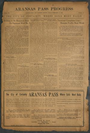 Aransas Pass Progress (Aransas Pass, Tex.), Vol. 12, No. 43, Ed. 1 Friday, February 17, 1922