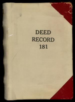 Travis County Deed Records: Deed Record 181