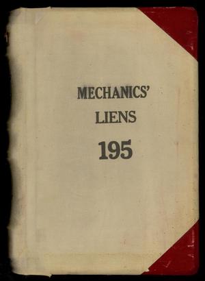 Travis County Deed Records: Deed Record 195 - Mechanics Liens