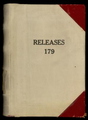 Primary view of object titled 'Travis County Deed Records: Deed Record 179 - Release Record'.
