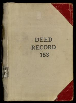 Primary view of object titled 'Travis County Deed Records: Deed Record 183'.