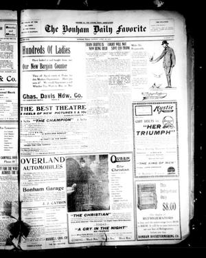 The Bonham Daily Favorite (Bonham, Tex.), Vol. 17, No. 221, Ed. 1 Monday, April 19, 1915