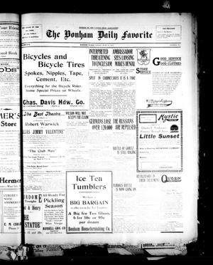 The Bonham Daily Favorite (Bonham, Tex.), Vol. 17, No. 273, Ed. 1 Friday, June 18, 1915