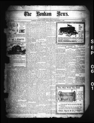 The Bonham News. (Bonham, Tex.), Vol. 36, No. 13, Ed. 1 Friday, September 6, 1901