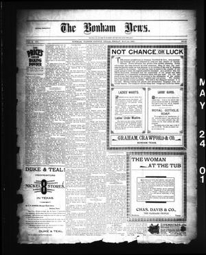 The Bonham News. (Bonham, Tex.), Vol. 35, No. 51, Ed. 1 Friday, May 24, 1901