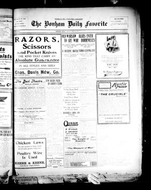 The Bonham Daily Favorite (Bonham, Tex.), Vol. 17, No. 177, Ed. 1 Friday, February 26, 1915