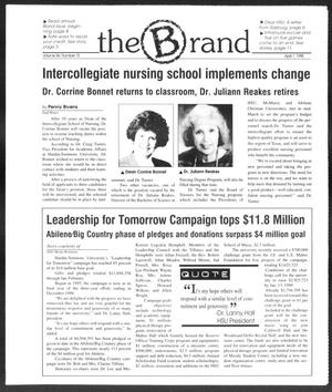 The Brand (Abilene, Tex.), Vol. 84, No. 15, Ed. 1, Wednesday, April 1, 1998