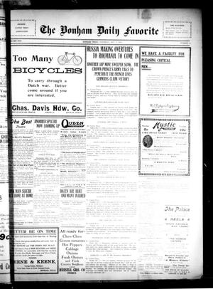 The Bonham Daily Favorite (Bonham, Tex.), Vol. 17, No. 54, Ed. 1 Saturday, October 3, 1914