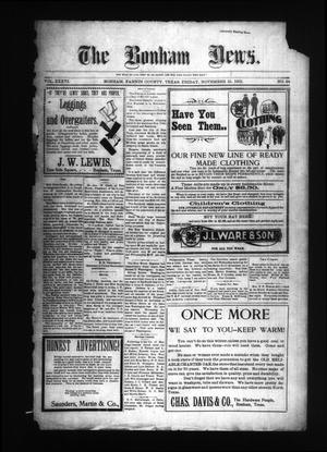 The Bonham News. (Bonham, Tex.), Vol. 36, No. 24, Ed. 1 Friday, November 15, 1901