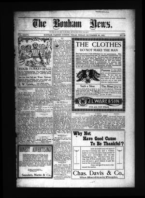 The Bonham News. (Bonham, Tex.), Vol. 36, No. 25, Ed. 1 Friday, November 22, 1901